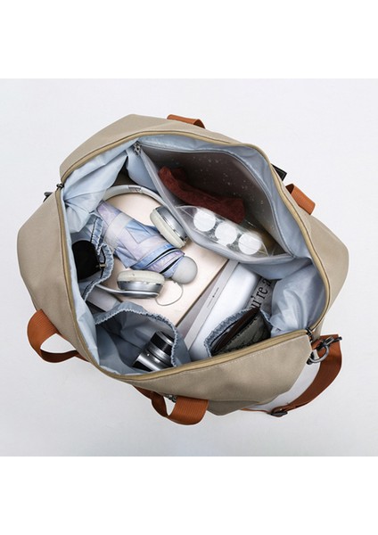 BED-810 Günlük Oxford Kumaş Spor Çantası Seyahat Hafta Sonu Çanta Crossbody Omuz Çantası-Mor (Yurt Dışından) indirimleri