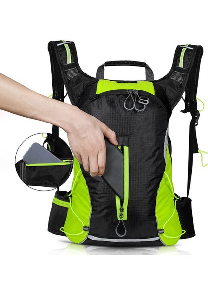 YS-040A 16L Bisiklet Sırt Çantası Açık Tırmanma Yürüyüş Spor Çantası Naylon Rahat Seyahat Çantası Erkekler Kadınlar Için-Yeşil (Yurt Dışından) fırsatları