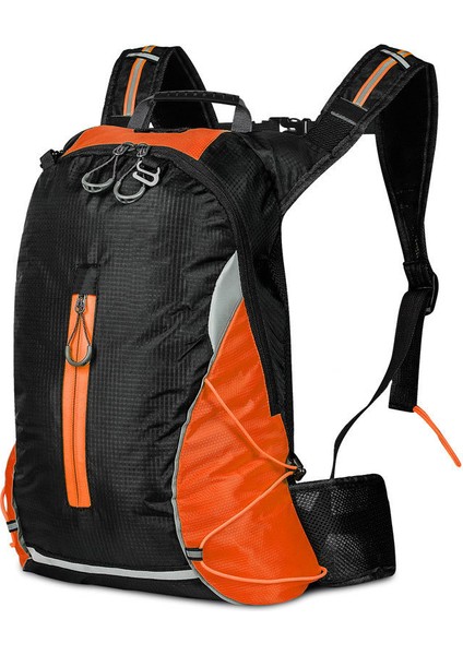 YS-040A 16L Bisiklet Sırt Çantası Açık Tırmanma Yürüyüş Spor Çantası Naylon Rahat Seyahat Çantası Erkekler Kadınlar Için-Turuncu (Yurt Dışından)