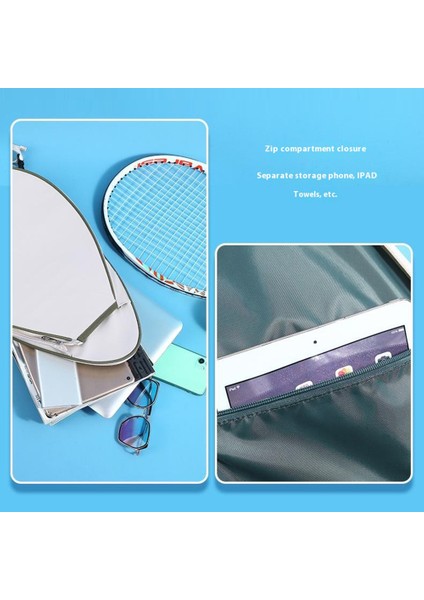 5618 28X7X47CM Tenis Çantası Badminton Raketi Sling Sırt Çantası Erkek Crossbody Çanta, Kadın-Siyah Izgara (Yurt Dışından) fırsatları