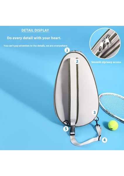 5618 28X7X47CM Tenis Çantası Badminton Raketi Sling Sırt Çantası Erkek Crossbody Çanta, Kadın-Siyah Izgara (Yurt Dışından) indirimleri