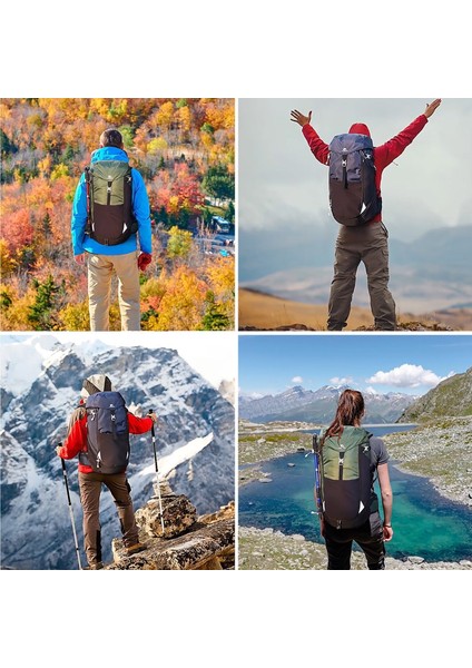 Yürüyüş Sırt Çantası 50L Dağcılık Sırt Çantası Su Geçirmez Hafif Yürüyüş Sırt Çantası Trekking Kamp Açık Hava Spor Seyahat Çantası Veya Tırmanma Kamp Turu-Koyu Mavi (Yurt Dışından) modelleri