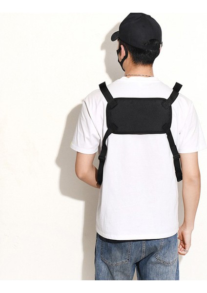 Outdoor Erkekler Taktik Yelek Çantası Suya Dayanıklı Polyester Çok Cepli Göğüs Çantası-Orman Yeşili (Yurt Dışından) modelleri