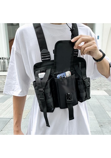 YH6025 Açık Taktik Yelek Çift Omuz Çantası Oxford Kumaş Göğüs Çantası (Yurt Dışından) fiyatları