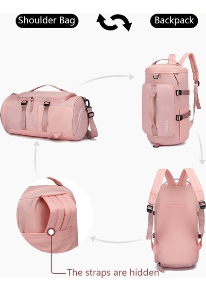 Su Geçirmez Naylon Oxford Kumaş Sırt Çantası Açık Seyahat Bagaj Holdall Omuz Çantası-Haze Mavi (Yurt Dışından) indirimleri