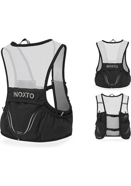Outdoor Inoxto 3.5l Koşu Yeleği Sırt Çantası Hafif Telefon Tutucu Cepler Yürüyüş Bisiklet Sırt Çantası Su Şişesi Taşıma Çantası (Boyut: L) -Siyah (Yurt Dışından) indirimleri