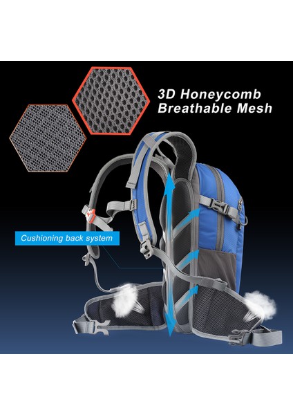 Rhınowalk RK8202 12L Yürüyüş Sırt Çantası Nefes Seyahat Çantası Kamp Tırmanma Sırt Çantası-Mavi (Yurt Dışından) indirimleri