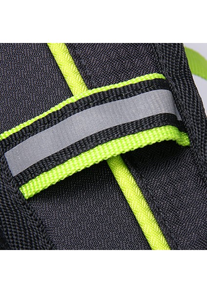 Anmeılu 1031A 20L Doğa Sporları Gece Bisiklete Binme Yansıtıcı Sırt Çantası 210D Naylon Su Geçirmez Ultra Hafif Kask Omuz Çantası-Siyah/yeşil (Yurt Dışından) fırsatları