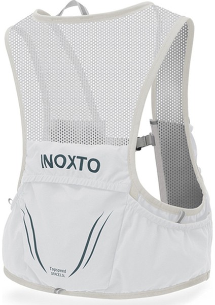Outdoor Inoxto 3.5l Koşu Yeleği Sırt Çantası Hafif Telefon Tutucu Cepler Yürüyüş Bisiklet Sırt Çantası Su Şişesi Taşıma Çantası (Boyut: L) -Açık Gri/siyahımsı Yeşil (Yurt Dışından)