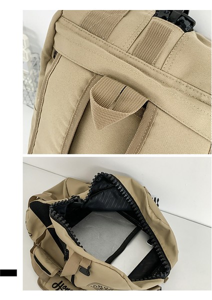 HT-325 Spor Omuz Çantası Oxford Kumaş Seyahat Çantası Haftasonu Çantası Saklama Çantası-Haki (Yurt Dışından) fırsatları