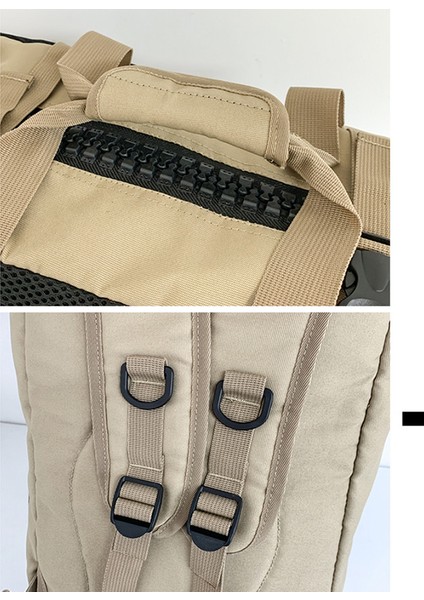 HT-325 Spor Omuz Çantası Oxford Kumaş Seyahat Çantası Haftasonu Çantası Saklama Çantası-Haki (Yurt Dışından) indirimleri