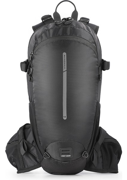 Rhınowalk RK8202 12L Yürüyüş Sırt Çantası Nefes Seyahat Çantası Kamp Tırmanma Sırt Çantası-Siyah (Yurt Dışından)