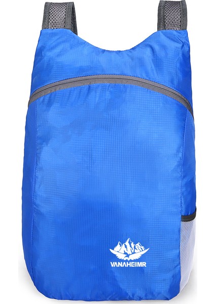 Vanaheımr 600 Ultra Hafif Katlanabilir Açık Hava Tırmanma Yürüyüş Sırt Çantası Seyahat Sırt Çantası-Mavi (Yurt Dışından)
