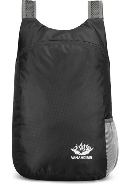 Vanaheımr 600 Ultra Hafif Katlanabilir Açık Hava Tırmanma Yürüyüş Sırt Çantası Seyahat Sırt Çantası-Siyah Yeni Renk (Yurt Dışından)