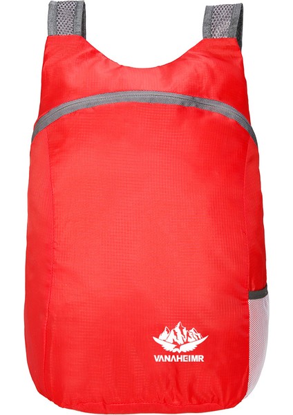 Vanaheımr 600 Ultra Hafif Katlanabilir Açık Hava Tırmanma Yürüyüş Sırt Çantası Seyahat Sırt Çantası-Kırmızı (Yurt Dışından)