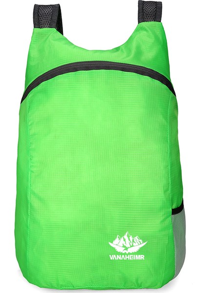 Vanaheımr 600 Ultra Hafif Katlanabilir Açık Hava Tırmanma Yürüyüş Sırt Çantası Seyahat Sırt Çantası-Yeşil (Yurt Dışından)