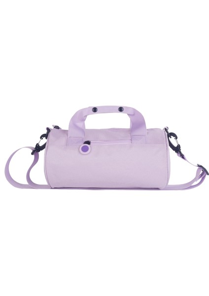 Naylon Oxford Kumaş Omuz Crossbody Çanta Seyahat Sporları Için Silindir Şekli Kova Çantası, Boyut: S-Mor (Yurt Dışından)