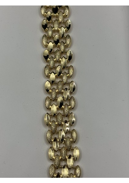 Xupıng Jewelry Altın Kaplama Şık Geniş Bileklik - Özel Tasarım Parlak Detaylı fiyatları