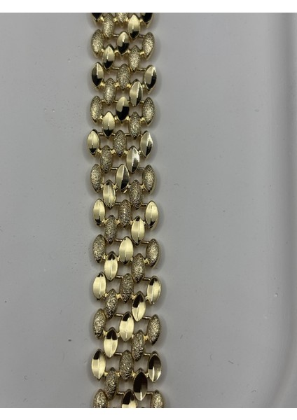 Xupıng Jewelry Altın Kaplama Şık Geniş Bileklik - Özel Tasarım Parlak Detaylı fırsatları