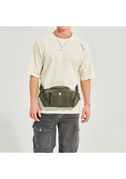 Wepower 7102 Doğa Sporları Çok Fonksiyonlu Crossbody Omuz Çantası Su Geçirmez Naylon Fanny Paketi-Siyah (Yurt Dışından)