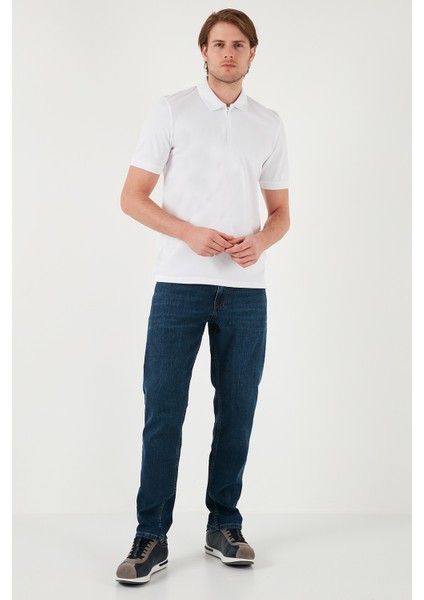 Pamuklu Regular Fit Yarım Fermuarlı Polo Yaka T Shirt Erkek Polo Yaka T Shirt 5901029 modelleri