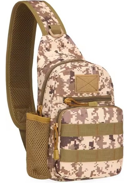 Halın A14 Askeri Molle Göğüs Çantası Oxford Kumaş Crossbody Sling Çanta Sırt Çantası-Stil B (Yurt Dışından)