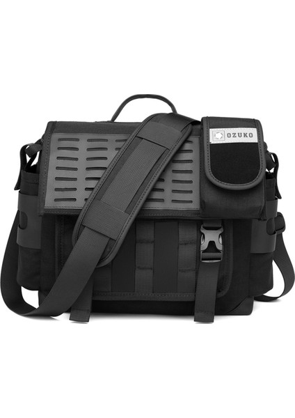 Ozuko Erkek Askılı Çanta Su Geçirmez Evrak Çantası Büyük Satchel Omuz Çantası Crossbody Okul Çantası Seyahat Çalışması Için Ofis-Siyah (Yurt Dışından)