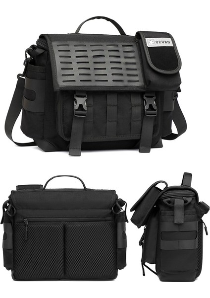 Ozuko Erkek Askılı Çanta Su Geçirmez Evrak Çantası Büyük Satchel Omuz Çantası Crossbody Okul Çantası Seyahat Çalışması Için Ofis-Siyah (Yurt Dışından) fiyatları