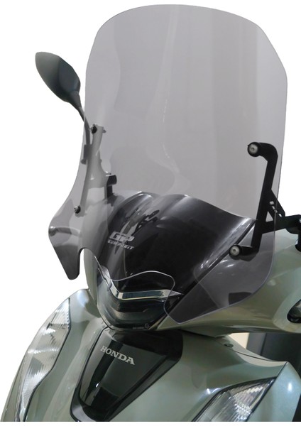 Honda Sh 125 2024 Uyumlu Kısa Ön Cam Füme 41 cm modelleri