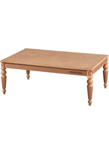 Yusufeli Mdf Orta Sehpa Cilasız Ham Ahşap