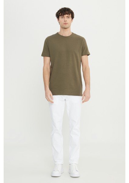 Pamuklu Slim Fit Dar Kesim Bisiklet Yaka Esnek Tişört fiyatları