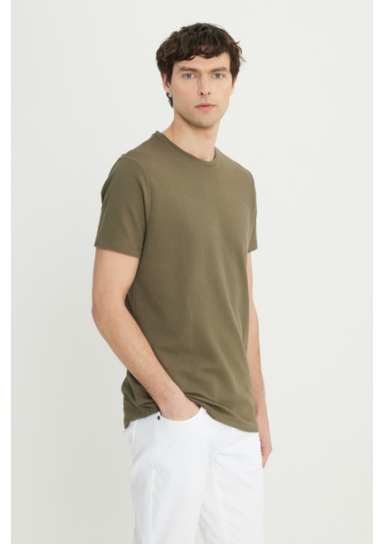 Pamuklu Slim Fit Dar Kesim Bisiklet Yaka Esnek Tişört modelleri