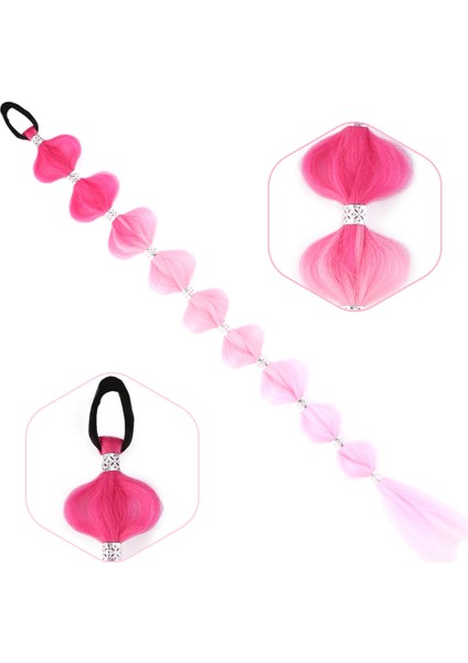 Esperer Örgülü Aksesuarlı Lastikli At Kuyruğu - ACM10