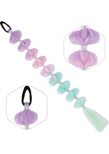 Esperer Örgülü Aksesuarlı Lastikli At Kuyruğu - ACM14