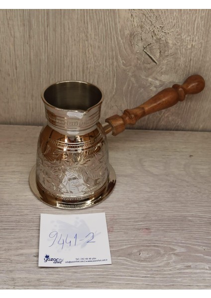 Pirinç Cezve Ağzı Dar 4.75 Inç Gümüş fiyatları