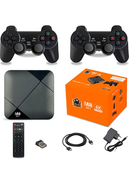 M8 Mini 4K Ultra Hd Android Tv 9.0 + Retro Oyun Konsolu indirimleri