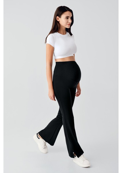 Yırtmaç Detaylı Ayarlanabilir Yüksek Bel Esnek Hamile Pantolonu HP01 fiyatları
