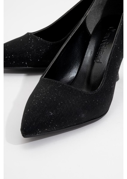 Kadın Sivri Burunlu Stiletto Siyah Sim modelleri