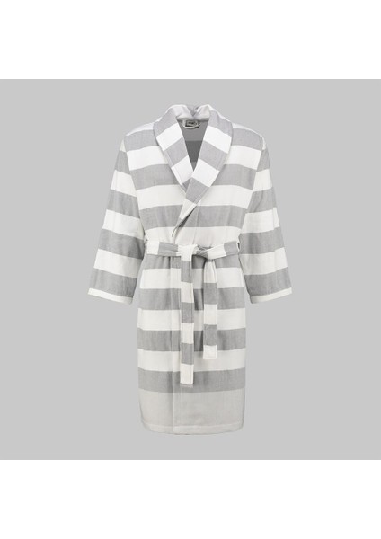 Vesper Gri Pamuk Large Beden Bornoz