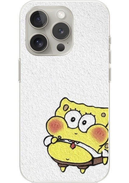 Apple iPhone 11 Pro Uyumlu Şeffaf Kılıf Sünger Bob Mini Tasarımlı