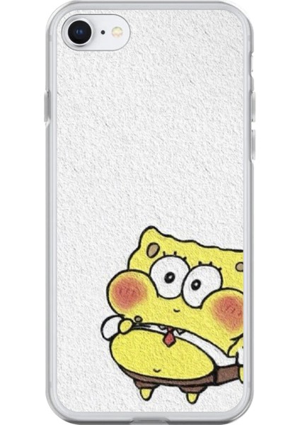 Apple iPhone 6s Plus Uyumlu Şeffaf Kılıf Sünger Bob Mini Tasarımlı