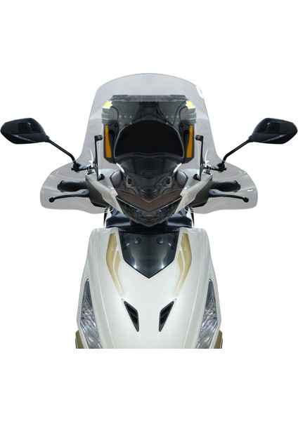 Hero Dash 125 2022-2024 Uyumlu Ön Cam Füme 58 cm