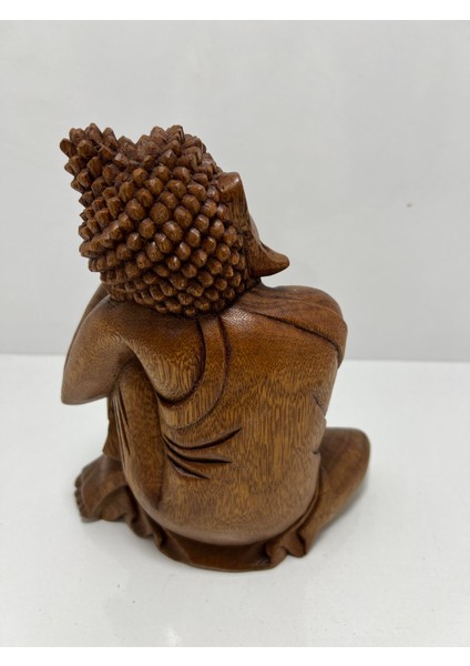 Ahşap El Yapımı Buda Heykeli 20 cm indirimleri