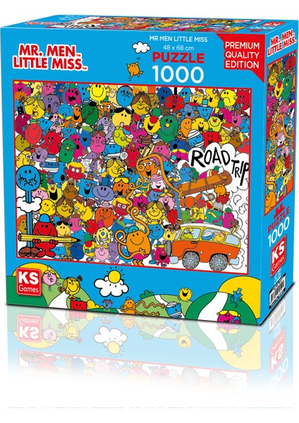 Puzzle 1000 Mr Men Lisanslı 1000 Parça Yetişkin Pu