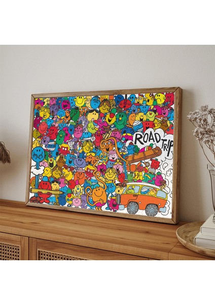 Puzzle 1000 Mr Men Lisanslı 1000 Parça Yetişkin Pu modelleri