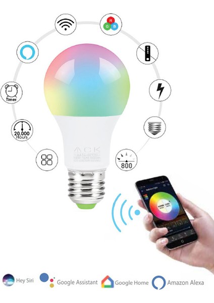 10W Wi-Fi Akıllı LED Ampul fırsatları