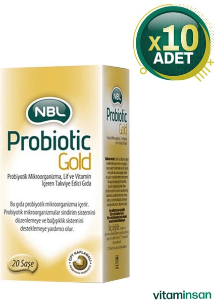 Probiotic Gold 20 Saşe 10 Adet
