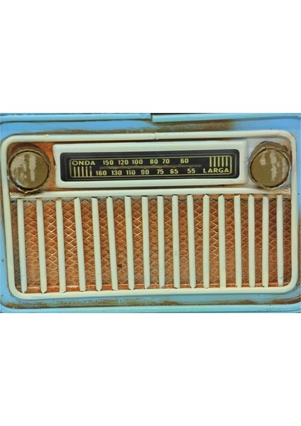 Dekoratif Metal Radyo
