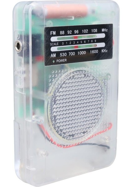 ST-821 Am-Fm Şeffaf Analog Hapishane Radyosu (88-108 Fm Frekans Aralığı)