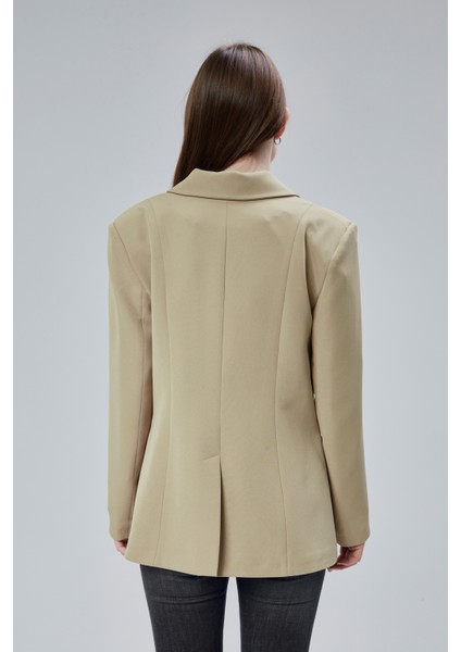 Kadın Kruvaze Kapama Oversize Blazer Ceket modelleri